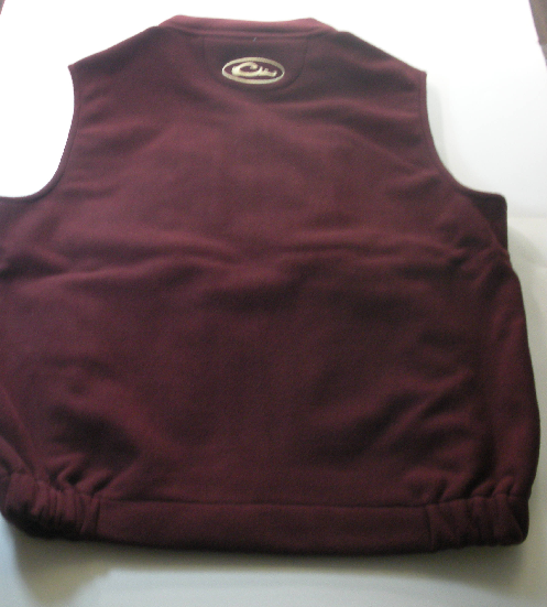 Drake Waterfowl 1602MRN-M Windproof Layering Maroon Fleece Vest Medium - Picture 2 of 4
