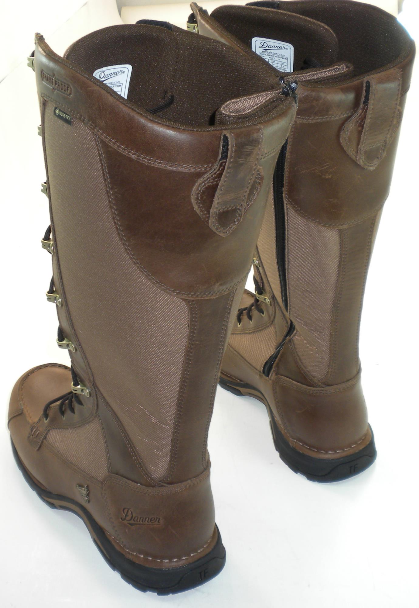 Danner 45041-10D Mens Size 10 D width 17" Sharptail Sidezip Snake Boot