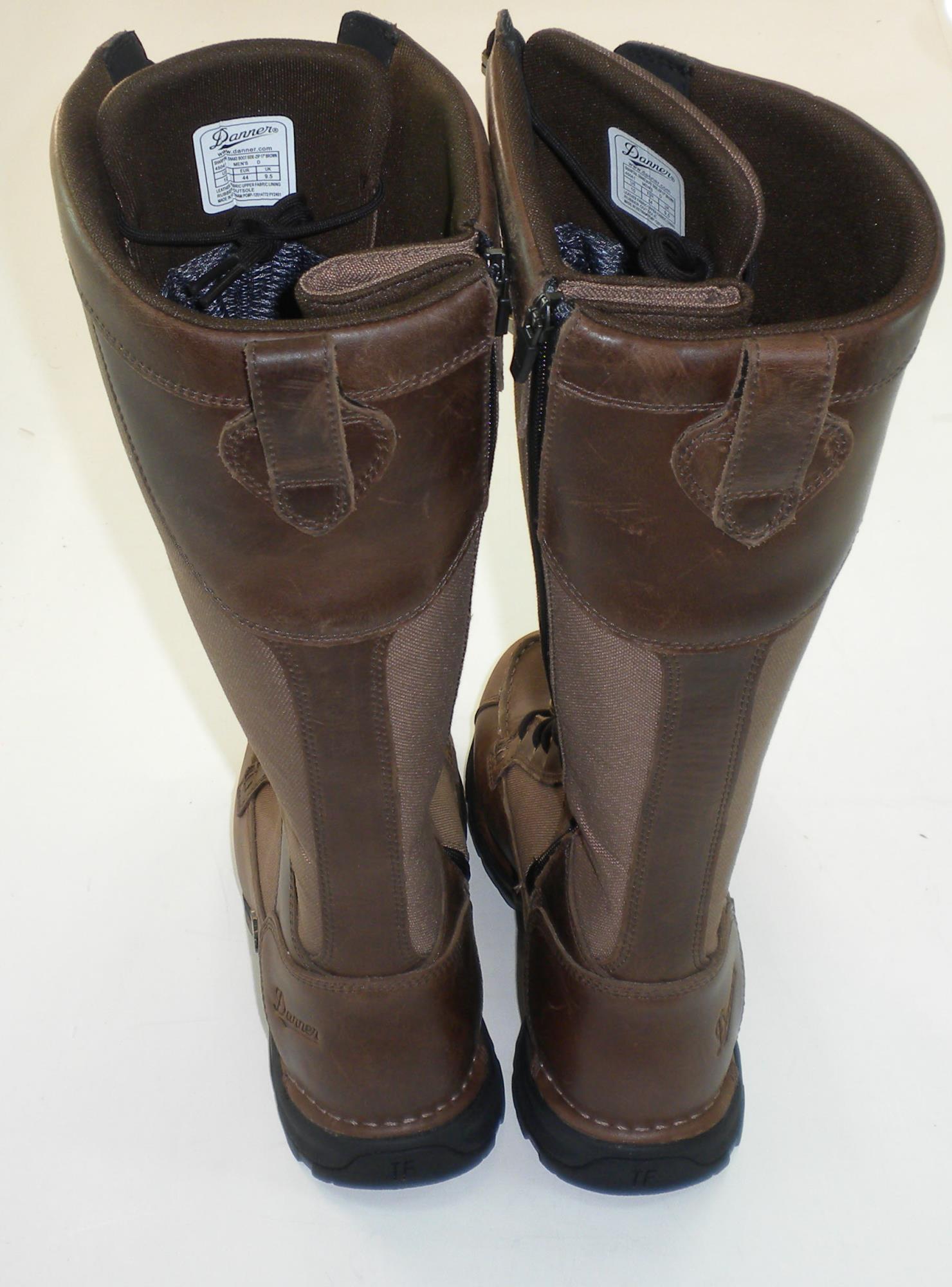 Danner 45041-10D Mens Size 10 D width 17" Sharptail Sidezip Snake Boot