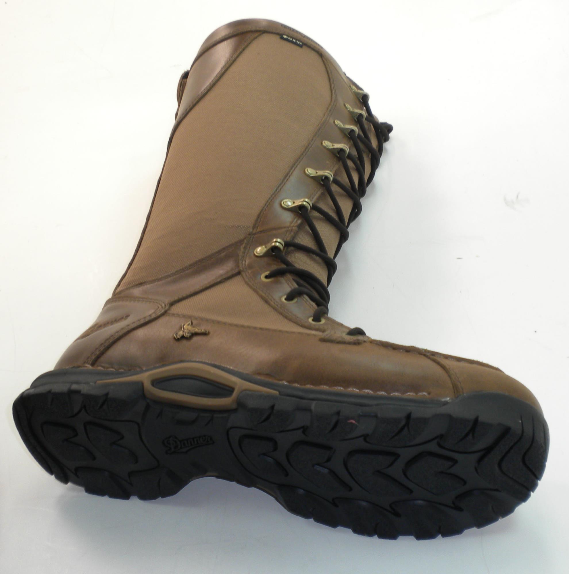 Danner 45041-10D Mens Size 10 D width 17" Sharptail Sidezip Snake Boot