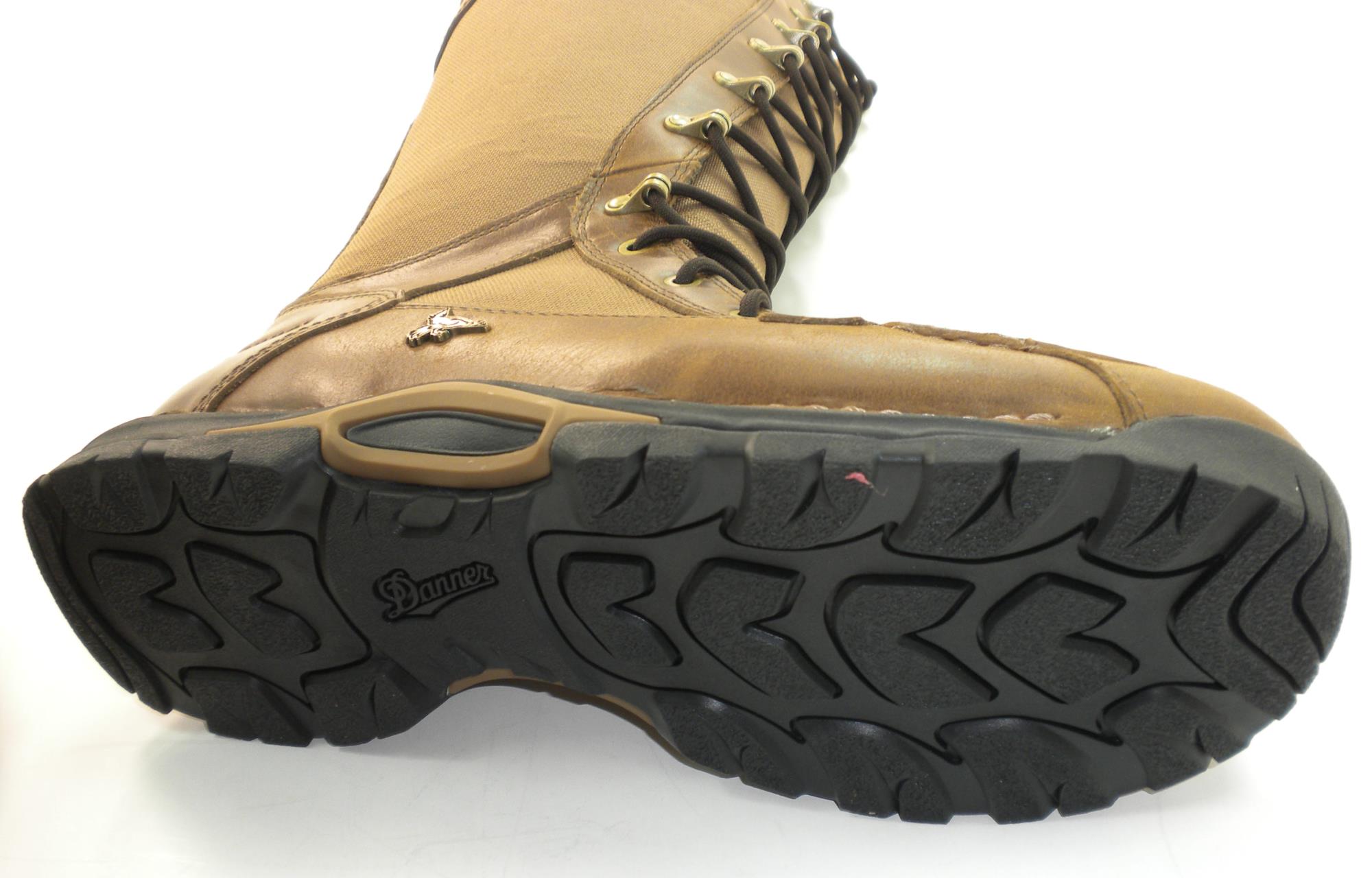 Danner 45041-10D Mens Size 10 D width 17" Sharptail Sidezip Snake Boot