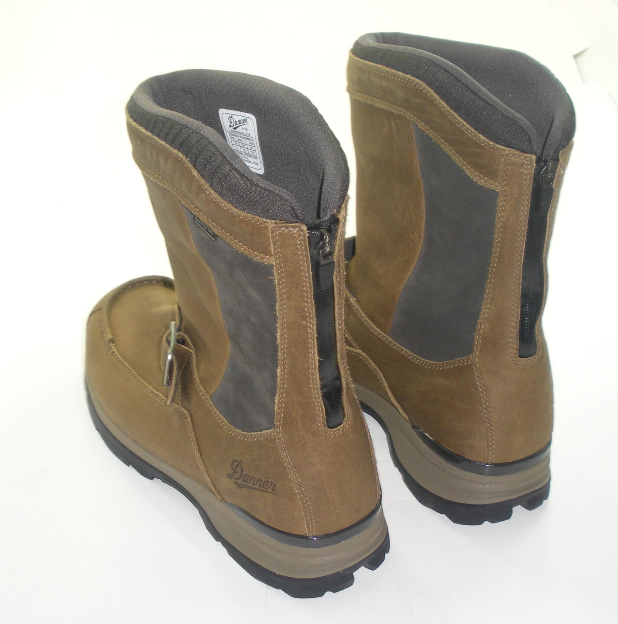 Danner 47631-9.5D Mens Size 9.5 D Width 10" Recurve Rear Zip Boot